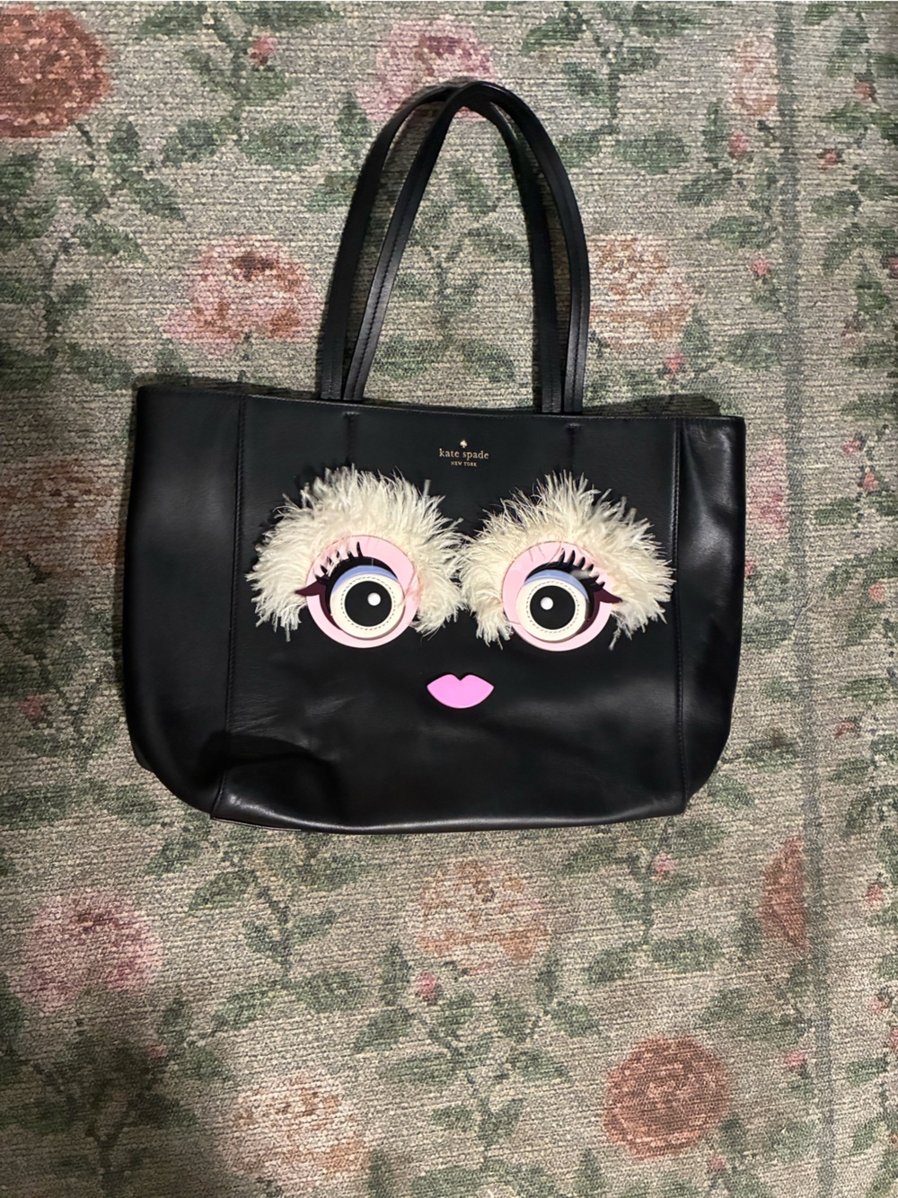 Kate spade black monster tote bag 🖤